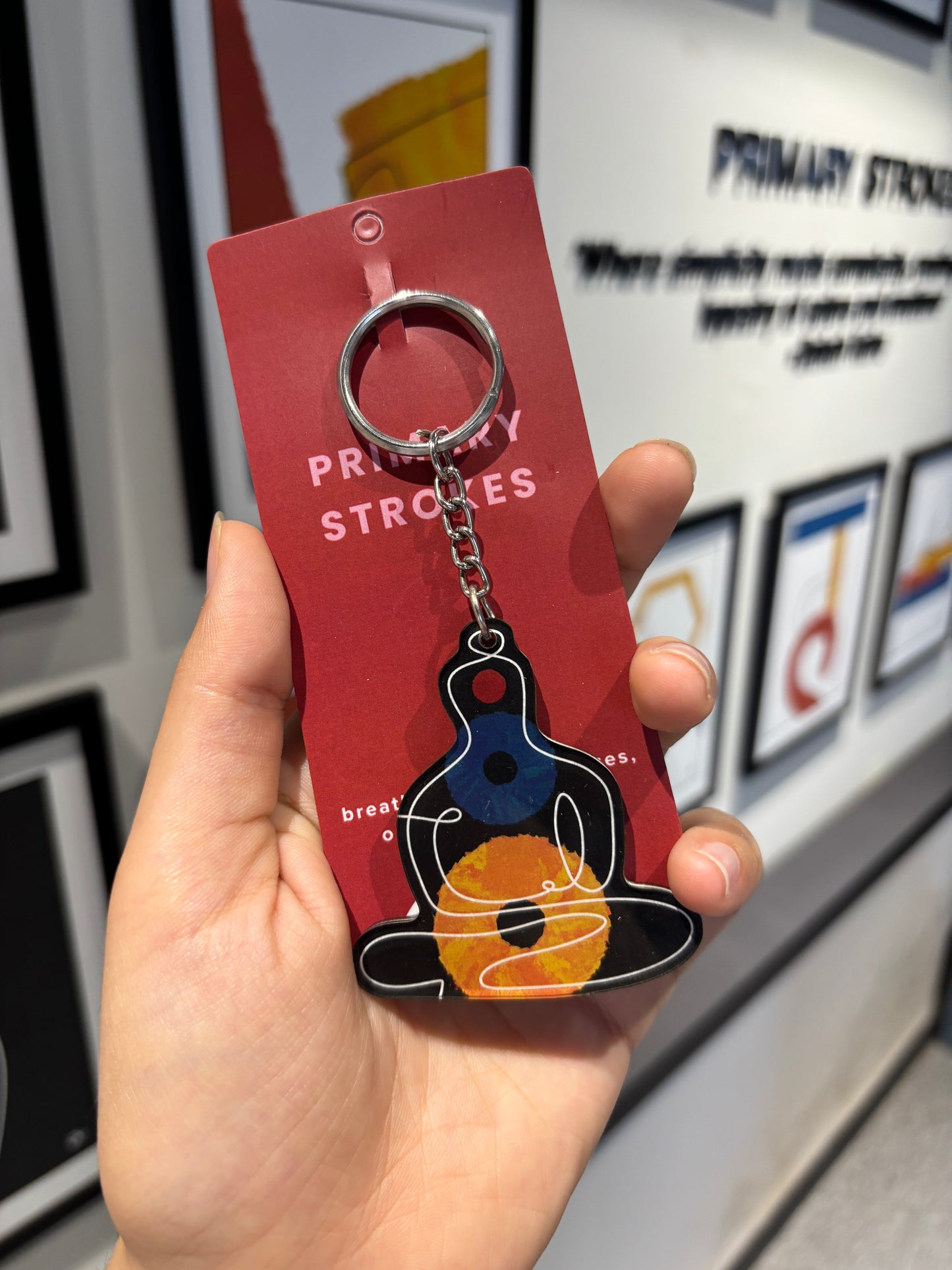Stillness Within Keychain